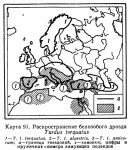 Белозобый дрозд - Turdus torquatus карта ареала обитания-1