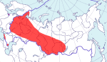 Деряба - Turdus viscivorus карта ареала обитания-3