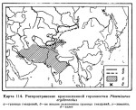 Красноспинная горихвостка - Phoenicurus erythronotus карта ареала обитания-1