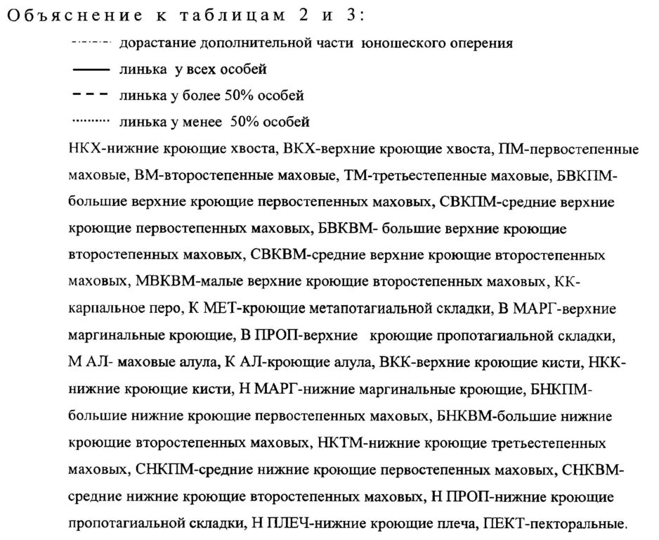 Объяснение к таблицам 2 и 3